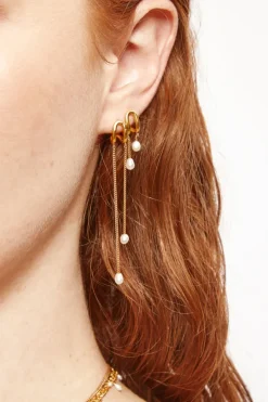 Chan Luu Earrings^Arc Pearl Drop Earrings Maxi