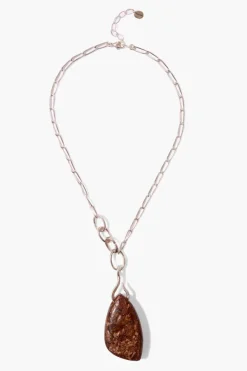 Chan Luu Necklaces^Bronzite Tablet Pendant Necklace