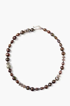 Chan Luu Necklaces^Crest Necklace Peacock Pearl Mix