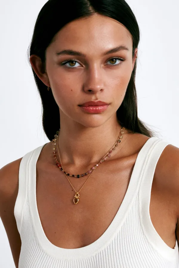 Chan Luu Necklaces^Daphne Beaded Necklace Citrine Mix