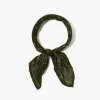 Chan Luu Bandanas^Dotted Paisley Bandana Green