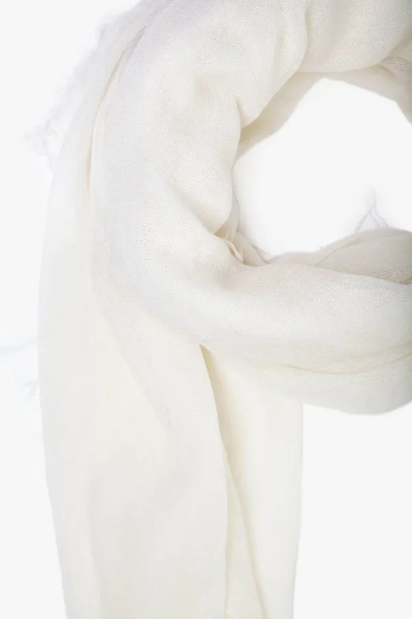 Chan Luu Scarves^Eggshell Cashmere And Silk Scarf