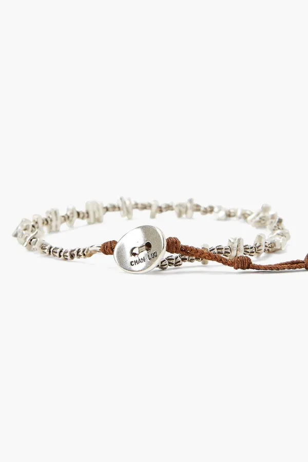 Chan Luu Bracelets^Etched Silver Nugget Bracelet
