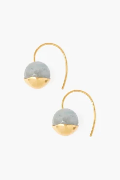 Chan Luu Earrings^Gold Dipped Aquamarine Earrings