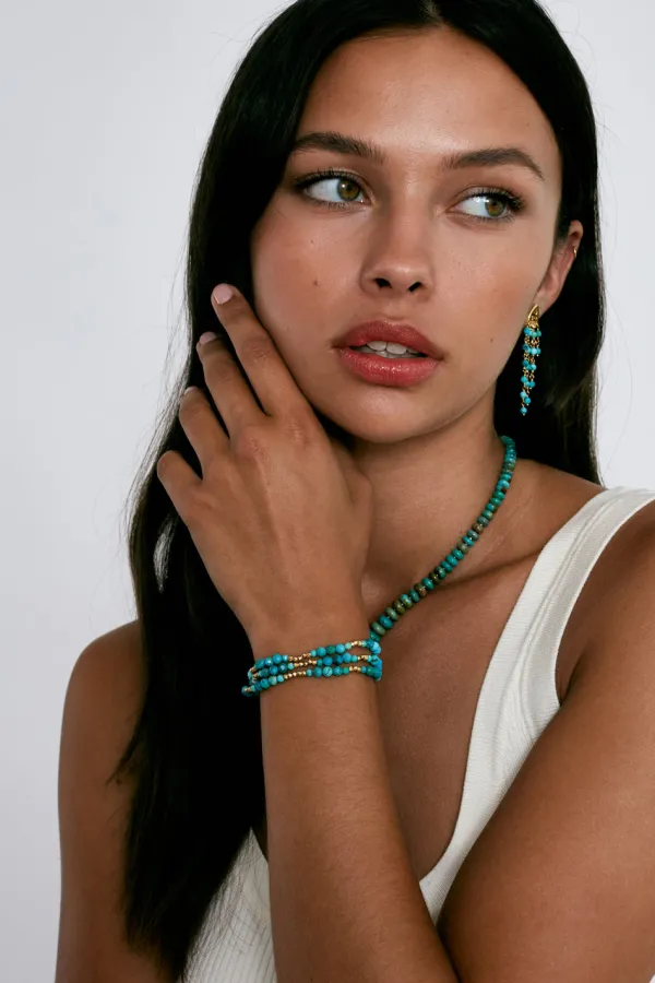 Chan Luu Bracelets^Granada Naked Wrap Bracelet Turquoise