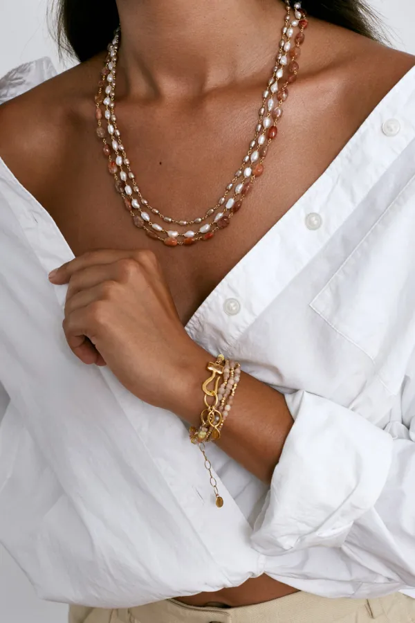 Chan Luu Bracelets^Granada Naked Wrap Bracelet Sunstone