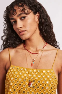Chan Luu Necklaces^Grove Charm Necklace Gold Mix