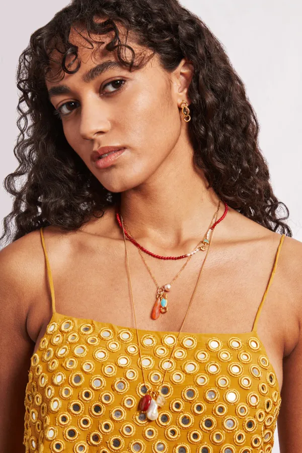 Chan Luu Necklaces^Grove Charm Necklace Gold Mix
