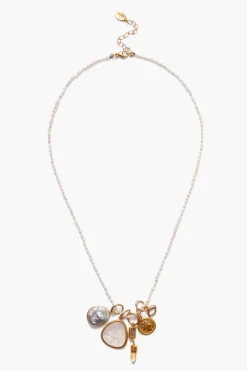 Chan Luu Necklaces^Hypatia Charm Necklace White Pearl Mix