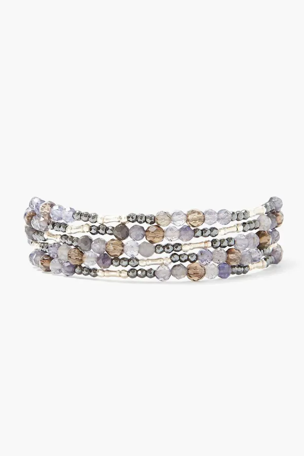 Chan Luu Bracelets^Iolite And Silver Mix Naked Wrap Bracelet