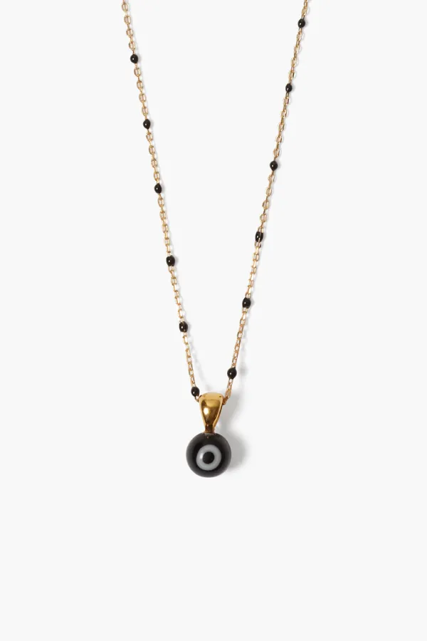 Chan Luu Necklaces^Izmir Evil Eye Necklace Black