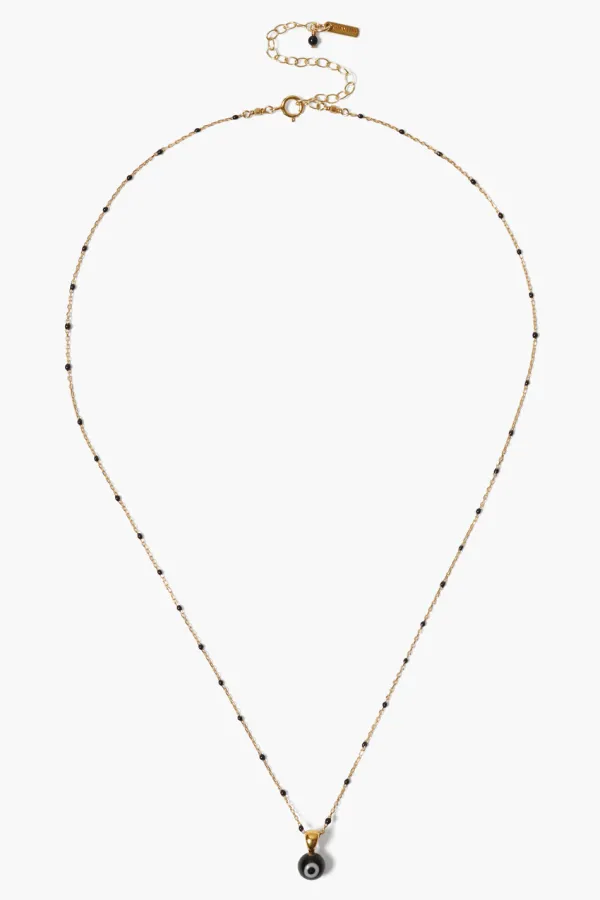 Chan Luu Necklaces^Izmir Evil Eye Necklace Black
