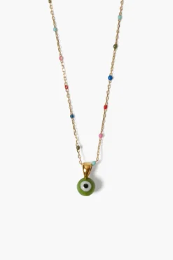 Chan Luu Necklaces^Izmir Evil Eye Necklace Green