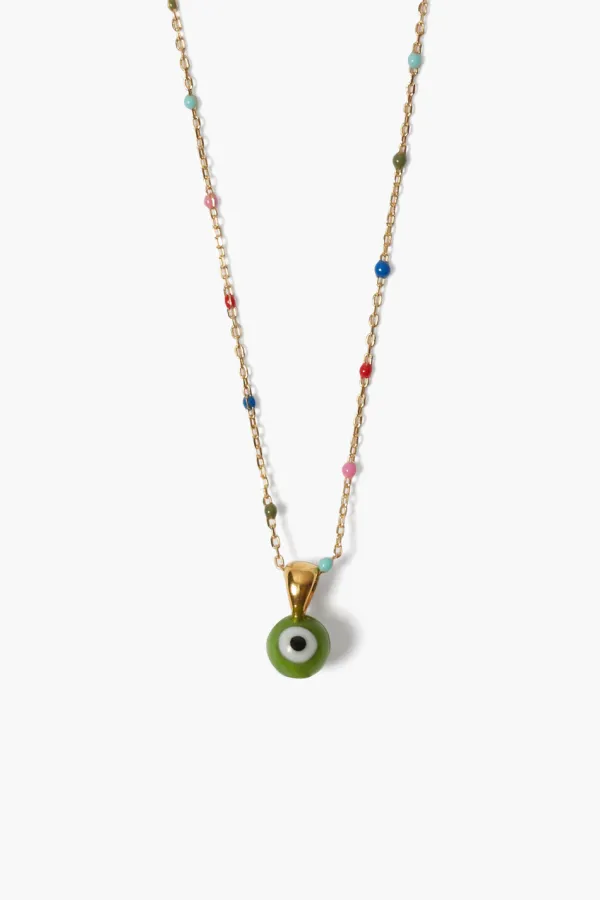 Chan Luu Necklaces^Izmir Evil Eye Necklace Green