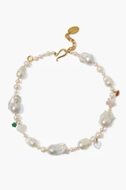 Chan Luu Necklaces^Jardin Necklace White Pearl