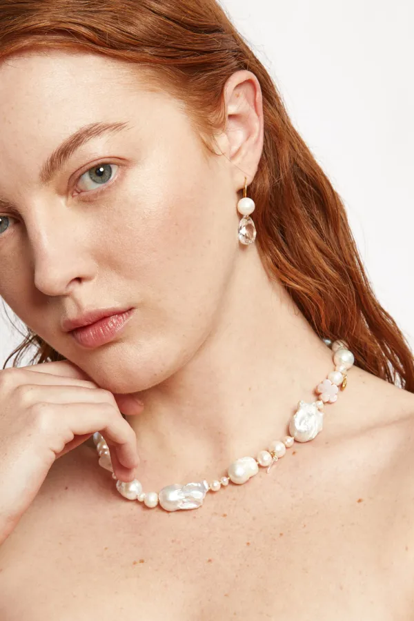 Chan Luu Necklaces^Jardin Necklace White Pearl