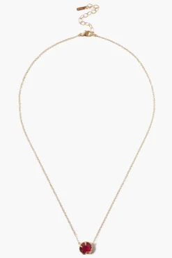 Chan Luu Necklaces^July Birthstone Necklace Ruby Crystal