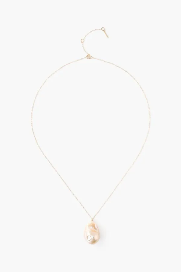 Chan Luu Necklaces^14K Chan Baroque Pearl Cross Necklace Set