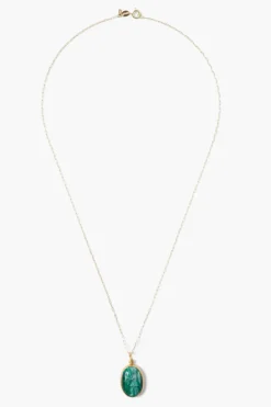 Chan Luu Necklaces^24K Nike Necklace Malachite