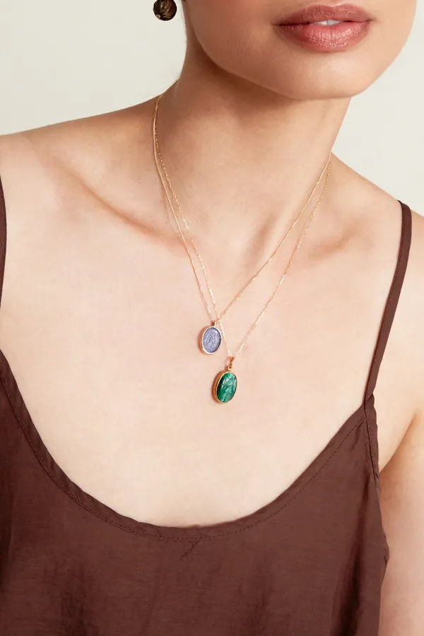 Chan Luu Necklaces^24K Nike Necklace Malachite