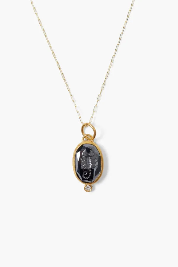 Chan Luu Necklaces^24K Scorpion Necklace Hematite