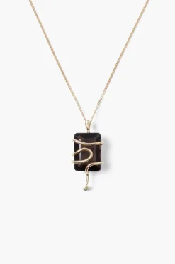 Chan Luu Necklaces^14K Serpent Necklace Smoky Quartz