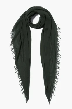 Chan Luu Scarves^Kombu Green Cashmere And Silk Scarf
