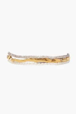 Chan Luu Bracelets^Labradorite Gold Wave Naked Wrap Bracelet