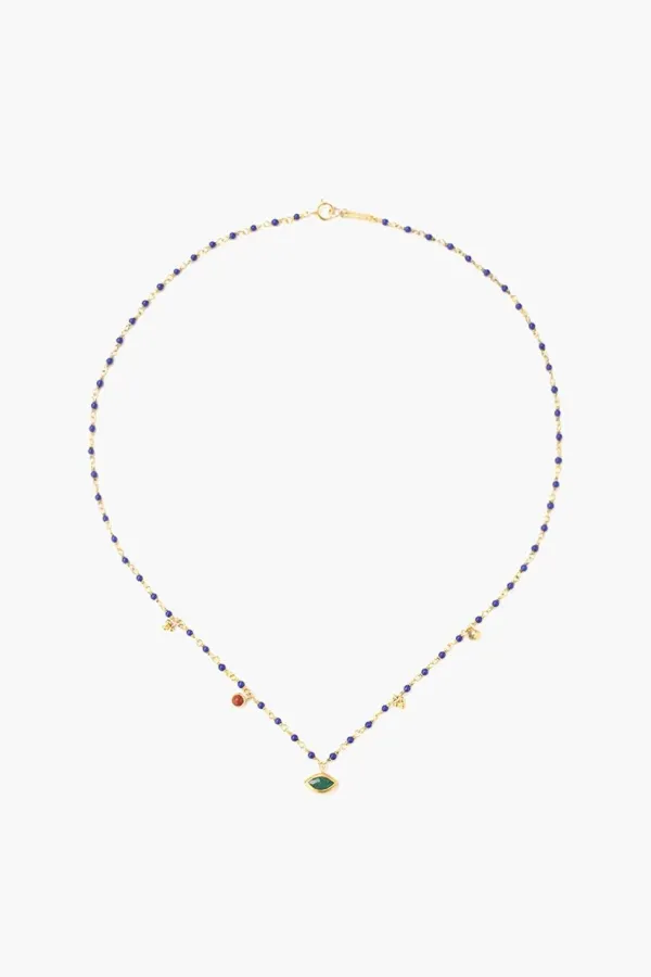 Chan Luu Necklaces^Lapis Mix Evil Eye Short Necklace