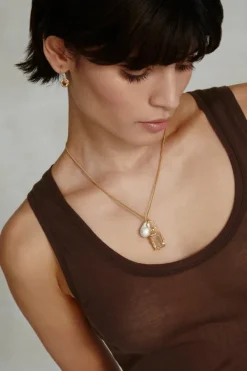 Chan Luu Necklaces^Lennox Necklace Golden Shadow