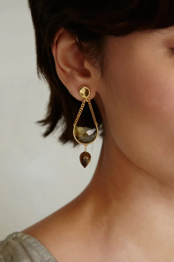 Chan Luu Earrings^Luna Teardrop Earrings Labradorite Mix
