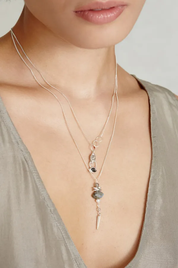 Chan Luu Necklaces^Mano Evil Eye Charm Necklace Hypersthene