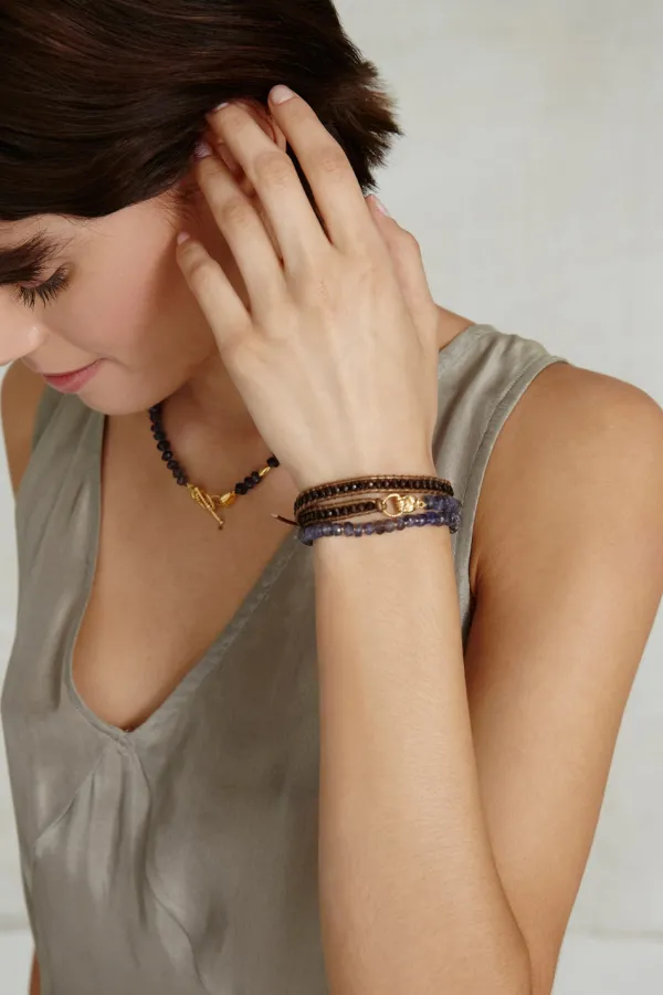 Chan Luu Bracelets^Mano Triple Wrap Bracelet Iolite Mix