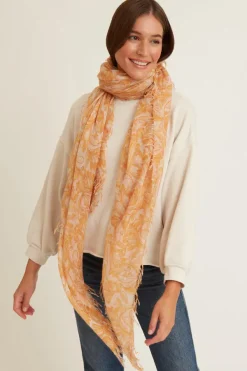 Chan Luu Scarves^Marigold Free Bird Cashmere And Silk Scarf