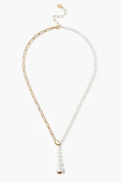 Chan Luu Necklaces^Marion Drop Necklace White Pearl