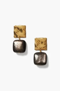Chan Luu Earrings^Minerva Earrings Gold Hypersthene