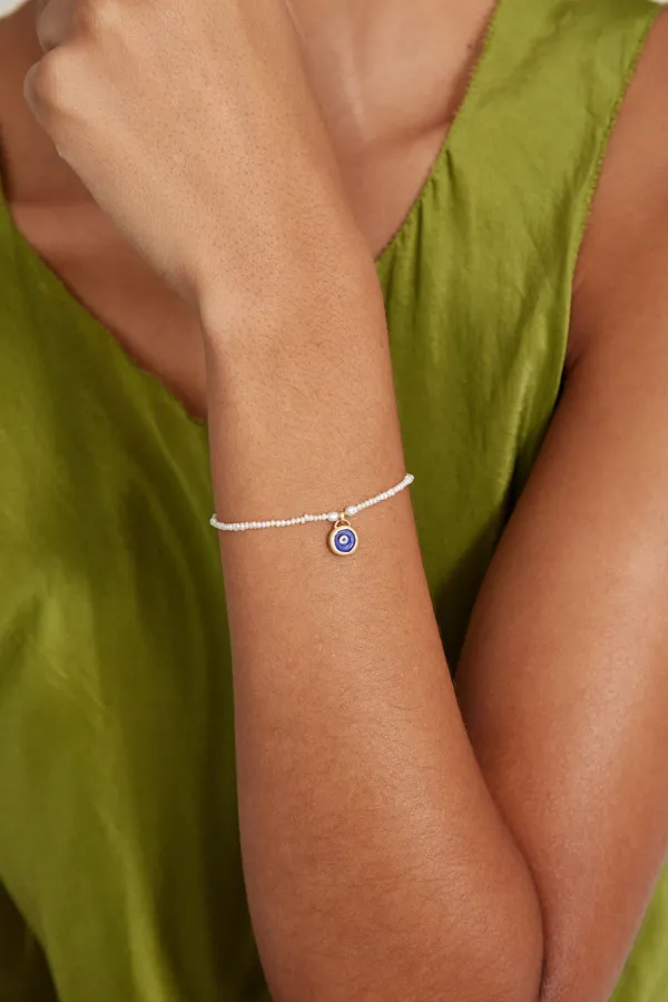 Chan Luu Bracelets^Mya Evil Eye Bracelet Blue Mix
