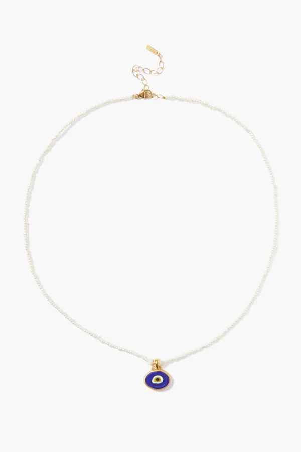 Chan Luu Necklaces^Mya Evil Eye Necklace Blue Mix