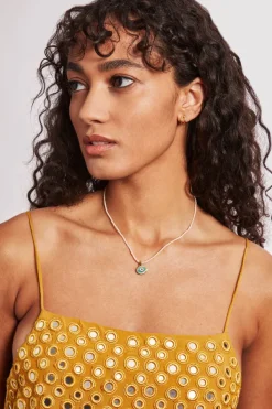 Chan Luu Necklaces^Mya Evil Eye Necklace White Pearl
