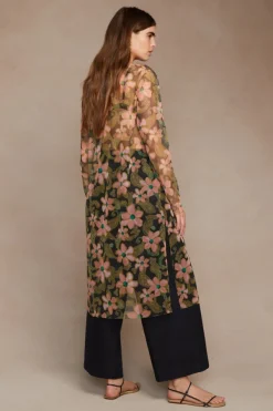 Chan Luu Dresses^Paulina Printed Mesh Tunic Black
