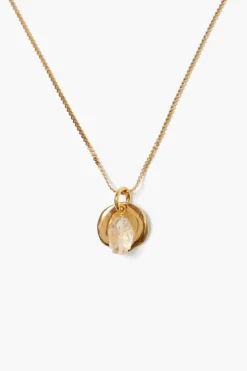 Chan Luu Necklaces^Paz Coin Necklace Clear Quartz