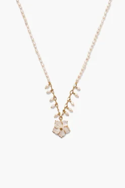 Chan Luu Necklaces^Plumeria Necklace White Pearl