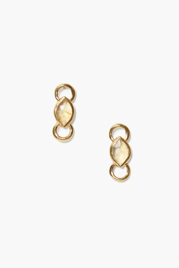 Chan Luu Earrings^Reina Stud Earrings Citrine