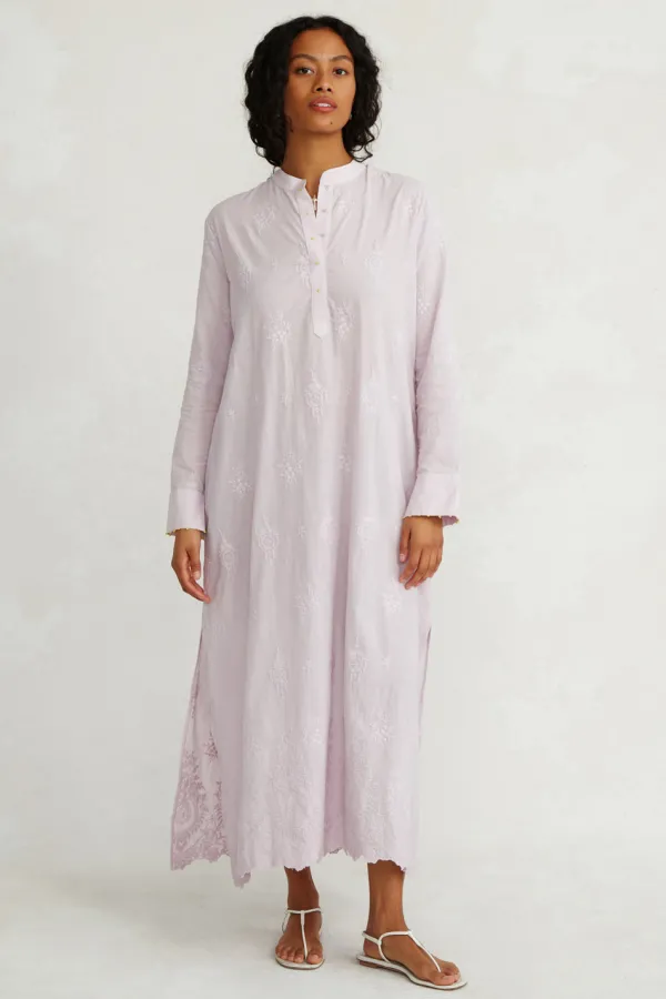 Chan Luu Dresses^Saman Embroidered Dress Orchid Hush