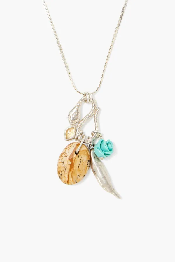 Chan Luu Necklaces^Silver Serpent And Picture Jasper Necklace