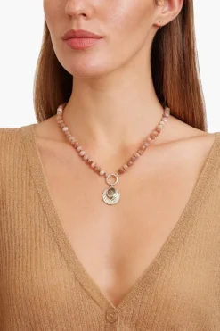 Chan Luu Necklaces^Sunstone And Silver Coin Necklace
