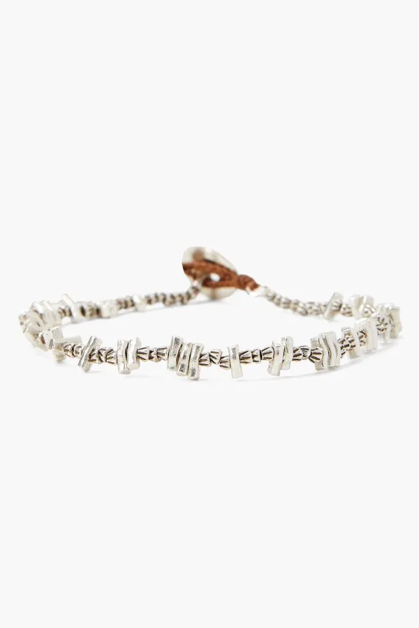 Chan Luu Bracelets^Turquoise & Etched Silver Bracelet Set